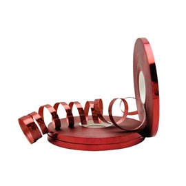 3 Rolls Red Curling Ribbon for Gift Wrapping, Balloons Ribbon for Bouquets, Wedding, Birthday, Christmas Decoration (Red, 3/16 inch)