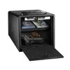 AdirOffice Pistol Safe - Electronic, Easy to Install, Heavy Duty Storage for Firearms Cash Jewelry Documents & More - For Home Office Hotel Use (Black, Medium)