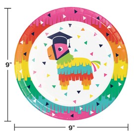 Fiesta Graduation Party Plates and Napkins Set of Disposable Paper Goods