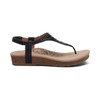Aetrex Evelyn Thong Sandal Black