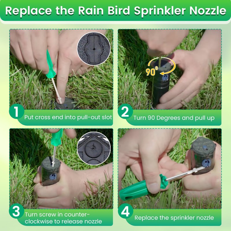 Gulfmew 4 Pack Sprinkler Adjustment Tool Compatible with Rain Bird