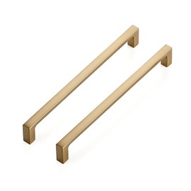 Ravinte Champagne Bronze Kitchen Square Cabinet Handles 7-1/2 Inch 5 Pack