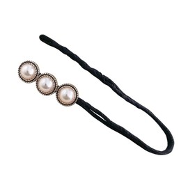 VASANA Magic Hair Bun Maker for Women Decorated with Beads and Fowers Quick and Easy Donut Shape Hair Accessories 4 Pieces