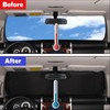 Car Windshield Sun Shade with Storage Pouch Compatible with Toyota