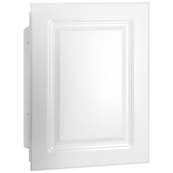 Mirrors and More Recessed White Raised Panel Medicine Cabinet |