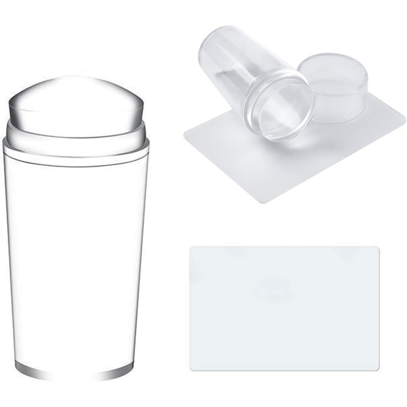 Kit De Estampador De Uñas, Estampadores De Silicona Con Raspador