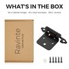 Ravinte 60 Pack (30 Pairs) 1/2" Overlay (Variable) Cabinet Hinges,