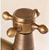 HappyHome Antique Retro Faucet Brass Lavatory Faucet Bathroom Faucet, Gardening