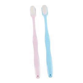 KOMBIUDA 2pcs Ergonomic Design Cleaning Toothbrushes for Oral Hygiene Soft Bristles and for Comfortable Gripping and Gum Massage