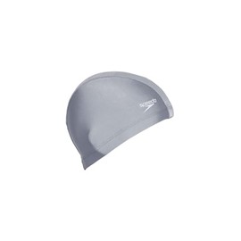 Speedo SE12070 Swim Cap, Tricot Cap, Unisex, Silver, Free