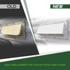 RVGUARD RV Range Hood Exhaust Vent Cover White, RV Stove