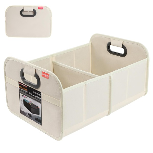 OEMASSIVE Car Boot Organiser 35L Foldable Boot Bag with 2