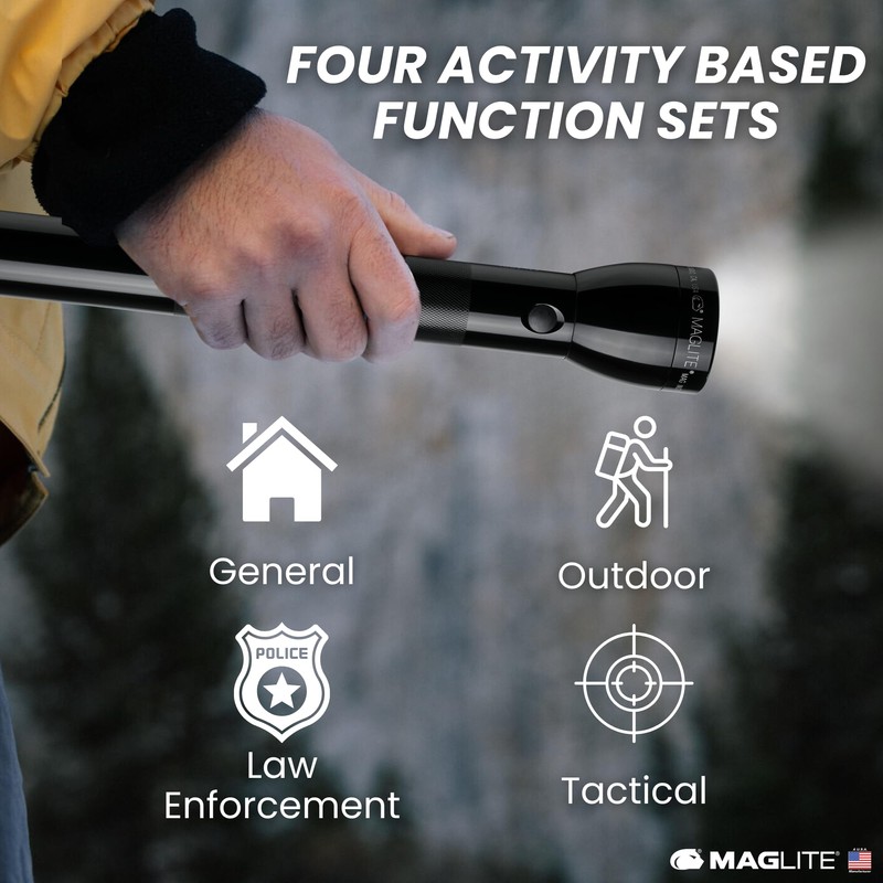 MagLite ML300L 4D LED Flashlight – 1002 Lumens, Long Runtime,