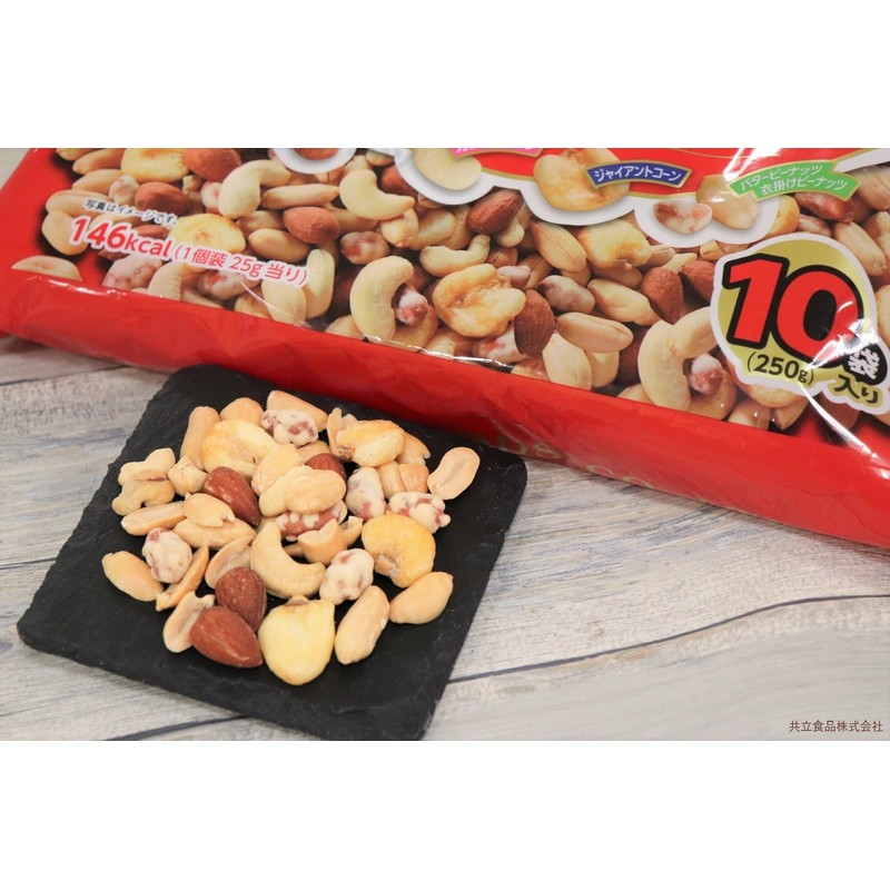 Kyoritsu Foods Mixed Nuts, 10 Bags, 8.8 oz (250 g)