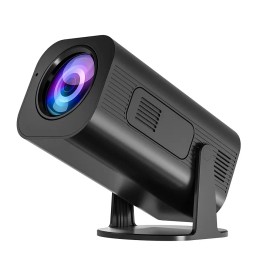 Portable Projector 1080P Android 9, Smart Wireless Screen Mirroring WiFi 6 and Bluetooth Support,Home Movie Projector 2+16Gcolor: Black, plug: US