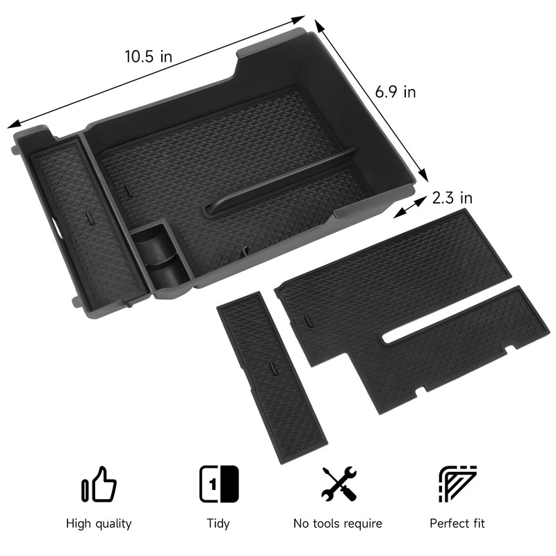Hugeek Center Console Organizer Tray Compatible with Mazda 3 Accessories