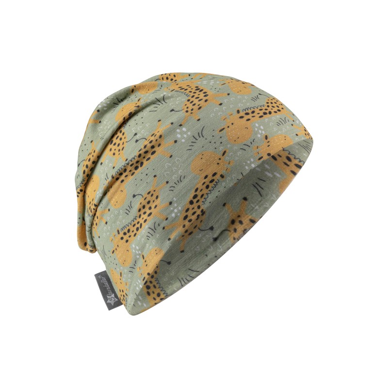 Sterntaler Beanie Giraffes, Unisex Baby Hat Made of Flame Yarn