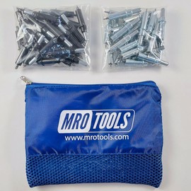 25 5/32 & 25 3/32 Zephyr Kwik-Lok Cleco Fasteners w/Carry Bag (KZ3S50-6)