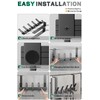 MIVITOOM Over Door Hooks, Over Door Towel Rack with 5