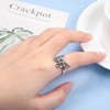 Alcoholics Anonymous Butterfly Adjustable Rings Sterling Silver One day at