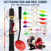 Ice Fishing Gear Set Ice Fishing Rod and Reel Combo