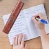 Leather Roll Bag for Pens, Leather Pencil Case, PU Pencil