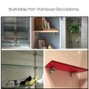 huaaiji 4Pcs Glass Shelf Bracket Adjustable Glass Shelf Bracket for