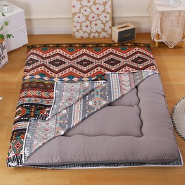 Futon Floor Mattress Cover with Zipper, Futon Covers Full Size Machine Washable Soft Skin-Friendly Tatami Mattress Cover Dustproof Cover for Bedroom