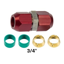 Tectonic A/C Repair Fittings| Straight Line Standard 3/4" | Replacement for ACDelco 15-34517, FMSI 76012, AirSept 76012, Dorman - OE Solutions 800-644, GM 88878215, SUR&R Auto Parts AC34
