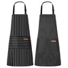 Candcamp 2 Pack Chef Apron, Chef Aprons for Men, Aprons