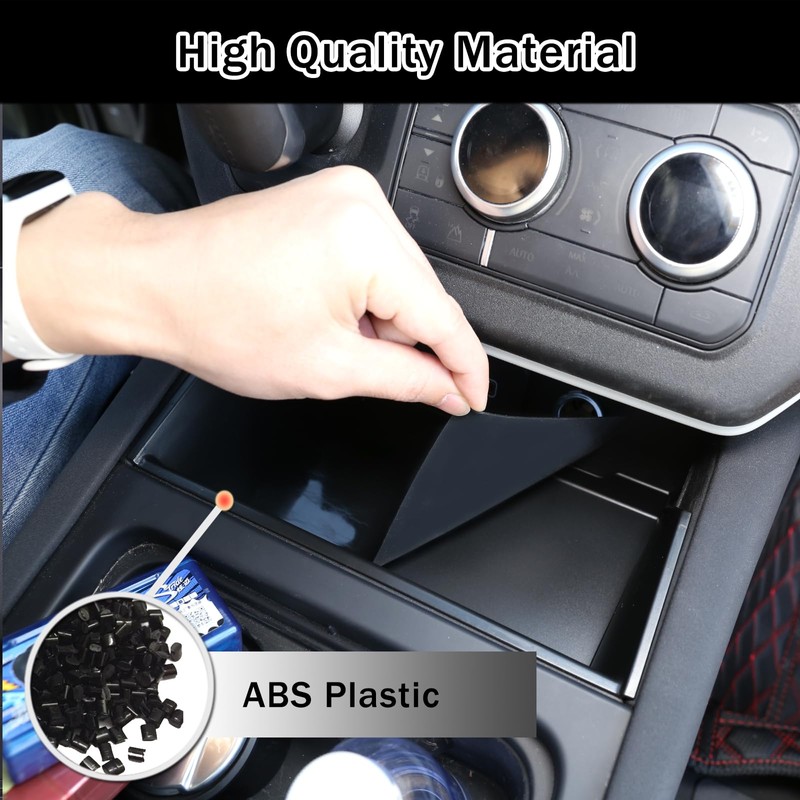 HIRUFAIT Center Console Organizer Tray Compatible with Land Rover Defender