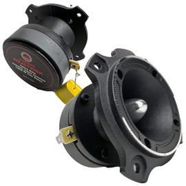 Gravity 1x WZ40TWBK 1200 Watts Maximum Power Handling Warzone Series Heavy Duty Titanium Super Tweeter Loud Speaker 4-Ohms Black Frame -2nd Gen