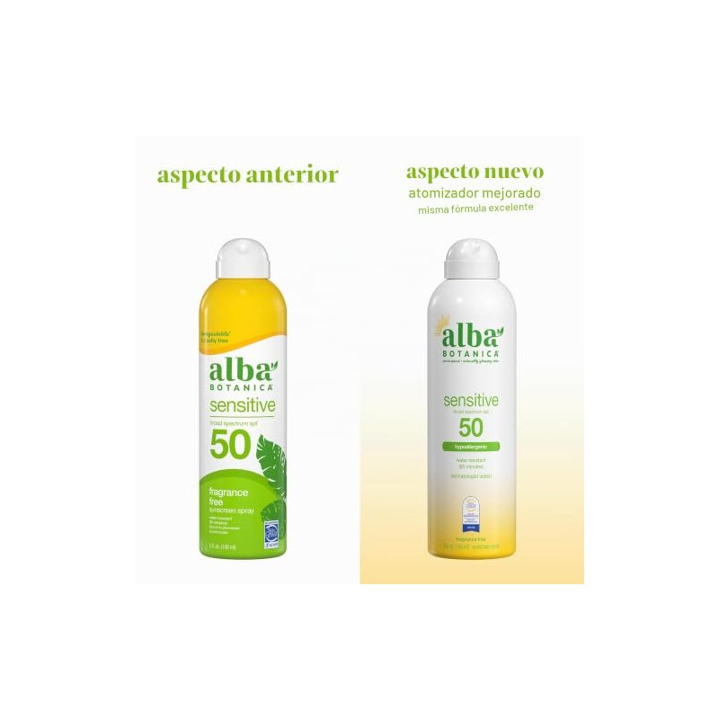 Alba Botanica - Bloqueador solar para niños en spray, SPF