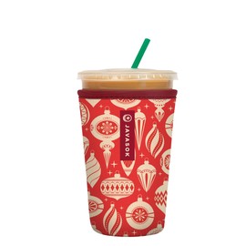 Sok It JavaSok Iced Coffee & Cold Soda Insulated Neoprene Cup Sleeve (Vintage Baubles, Medium: 22-28oz)