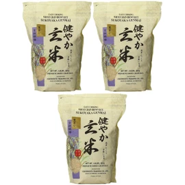 Sukoyaka Brown Rice, Genmai, 4.4-Pound Pack of 3