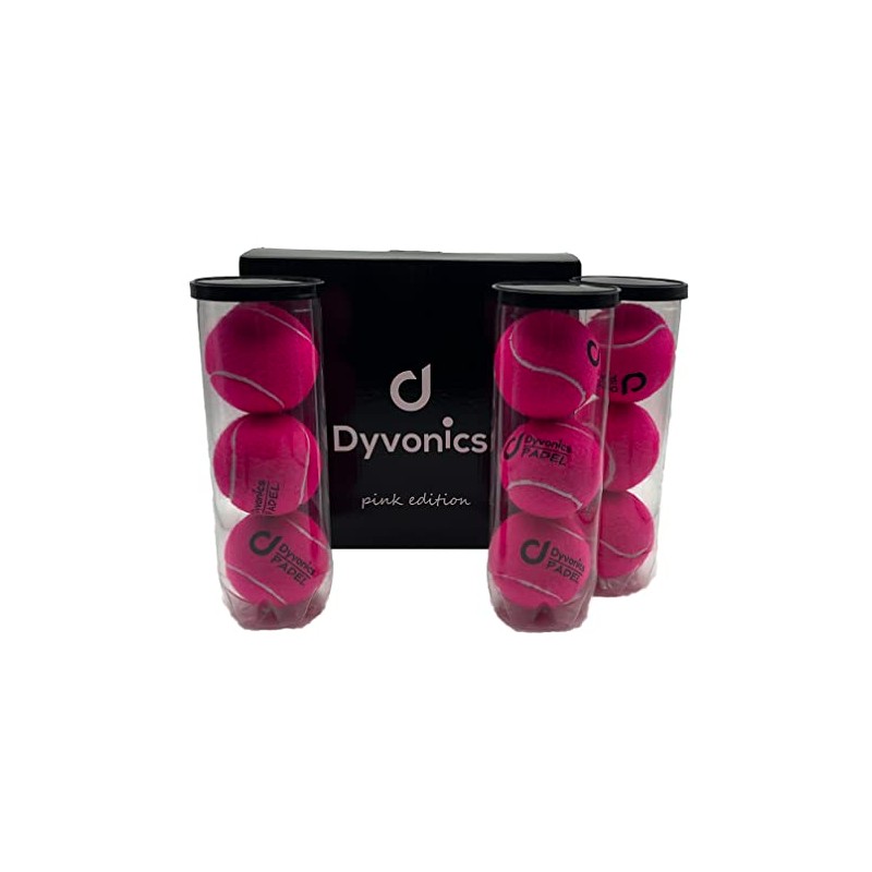 Dyvonics Padel Balls (3 x 3 Pieces) Limited Edition (Pink)