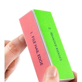 Ericotry 4PCS 4 Way Nail Buffing Block Nail Files Grit Nail File Buffer Sponge Emery Board Nail Art Care Buffing Mini Manicure Sanding Blocks Polishing Tool(Color Random)