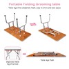 APRILSOUL 36 Inch Pet Grooming Table for Small Dogs,Adjustable Height,Foldable,Anti-Slip