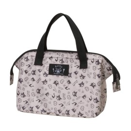 Nakano MM-512 Lunch Bag, Coin Opening Type, Happy Cat, Approx. Width 9.8 x Depth 5.1 x 7.5 inches (25 x 13 x 19 cm), Set of 1