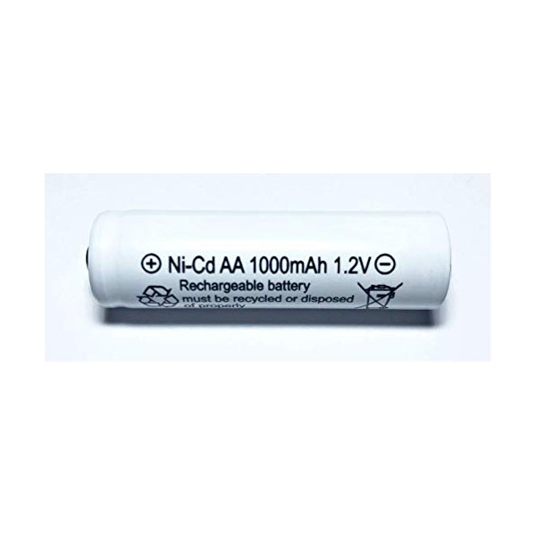 RELIGHTABLE AA NiCd 1000mAh 1.2V Rechargeable Batteries for Solar Garden Lights (Pack of 20)