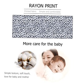 KONTONTY Leopard Fabric Sheets Set for DIY Projects Craft Sewing Patchwork Quilts