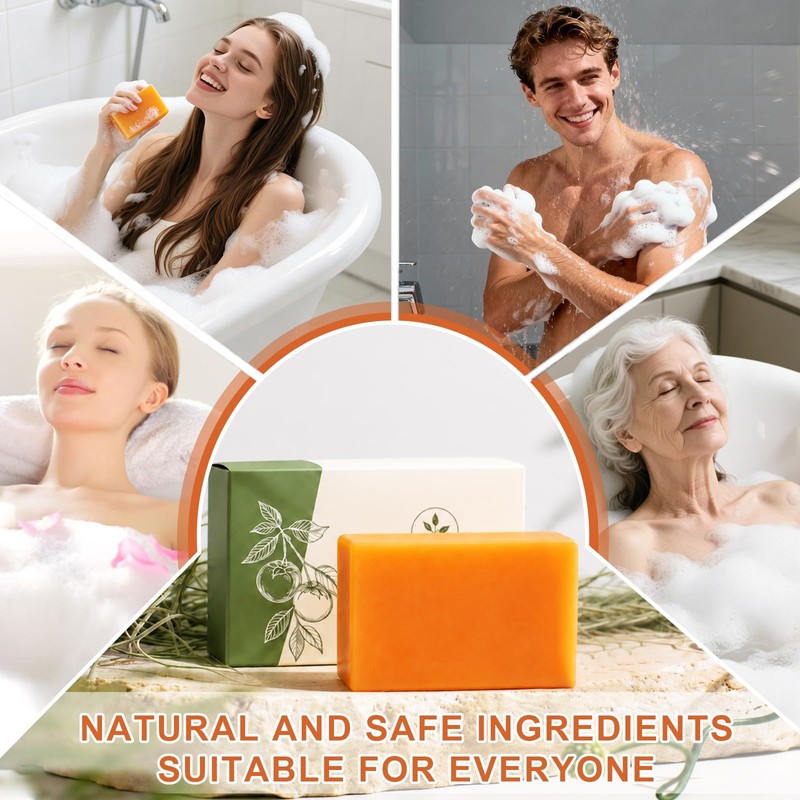 Deodorizing Persimmon Soap for Old People Smell,Persimmon Soap Bar for