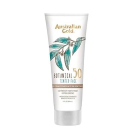Botanical SPF 50 Tinted Face Sunscreen, Non-Chemical BB Cream, Water-Resistant, Matte Finish, Sensitive Skin, 3 FL Oz - Color: Medium-Tan