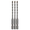 iHelp IH-CD43 Hexagonal Shaft Concrete Drill Set of 3 4.3mm