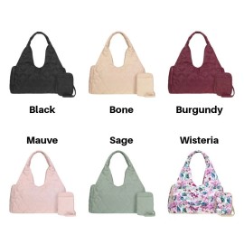 Samantha Brown #Samantha Brown To-Go Quilted Travel Hobo with Crossbody (Pick Your Color) - Wisteria