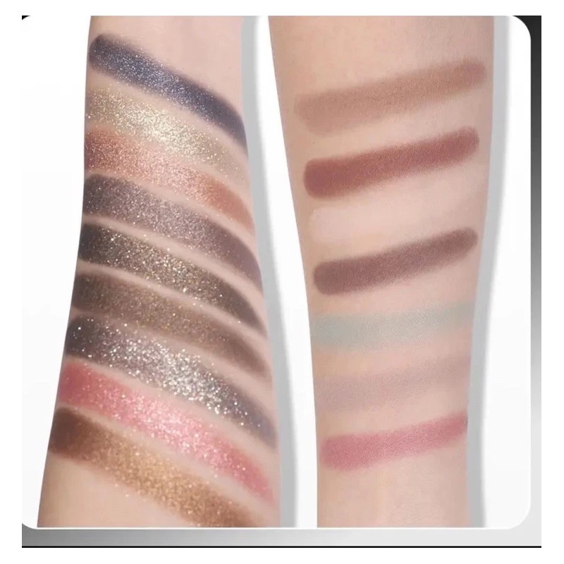 UCANBE Baked Eyeshadow Makeup Palette w/Hidden Gems 16 Color SUNKISSED