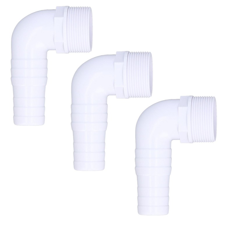 3Pcs Elbow Adapter Connector 90 Degree Fitting for Hayward SPX1105Z3