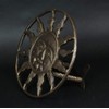 Zeckos Cast Iron Sun Face Decorative Wall Mounted Hanging Garden