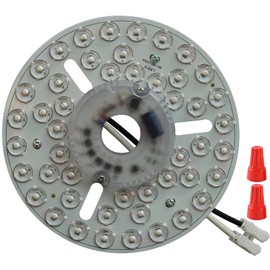 OLYMSTAR 24W 6.3" Close to Ceiling Light Fixture, LED Ceiling Fan Light Kit Replacement, LED Light Board Panel with 3 Color Temperature Memory Function