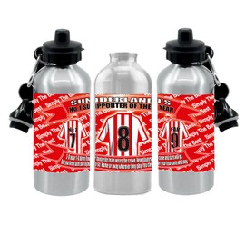 Sund(erland) Football Shirt Silver Aluminium Two Lid Unisex Water Bottle Gift